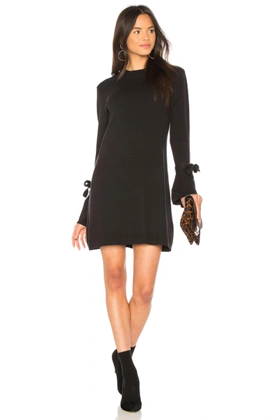 Shop Minkpink Evie Bell Sleeve Knit Dress In Black