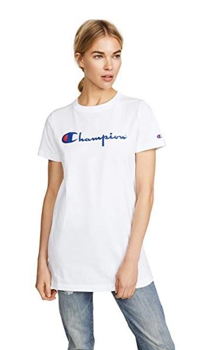 Shop Champion Light Jersey Tee In White