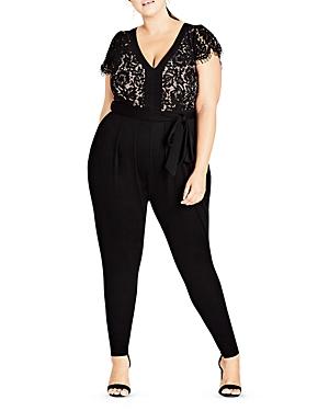 city chic black jumpsuit
