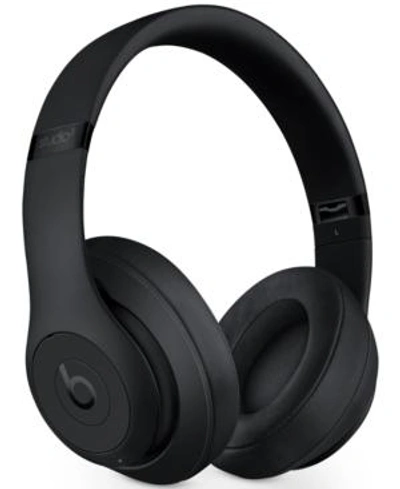 Shop Beats By Dr. Dre Studio 3 Noise-cancelling Wireless Headphones In Matte Black
