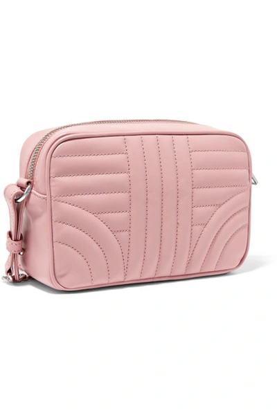 Shop Prada Quilted Leather Camera Bag In Pink