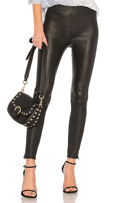 Shop Lth Jkt Eva Leather Legging In Black
