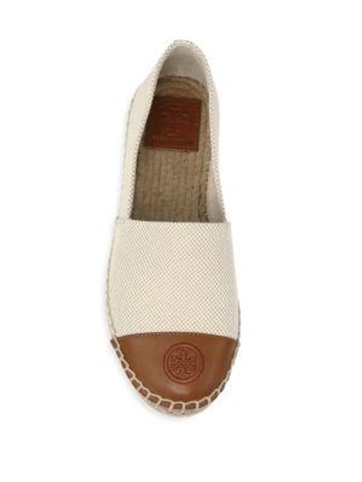 Shop Tory Burch Colorblock Espadrille Flats In Perfect Sand