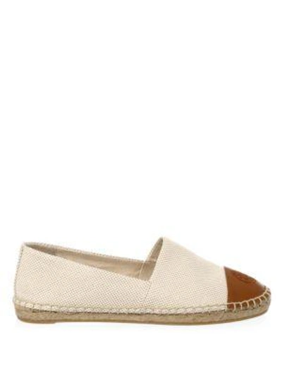 Shop Tory Burch Colorblock Espadrille Flats In Perfect Sand