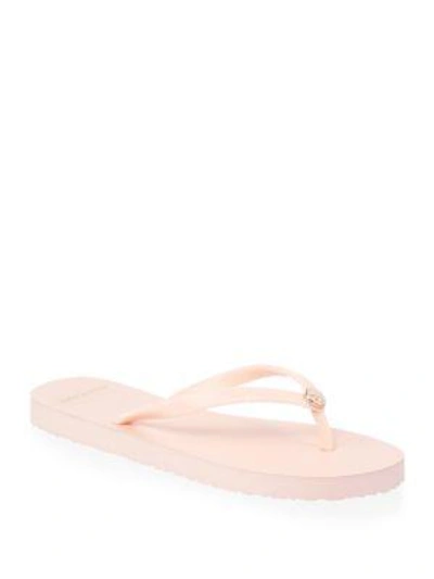 Shop Tory Burch Solid Flip Flops In Perfect Blush