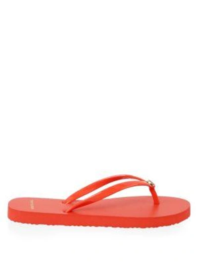 Shop Tory Burch Solid Flip Flops In Perfect Blush