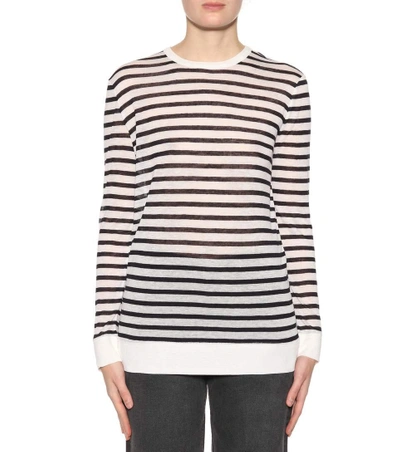 Shop Alexander Wang T Striped Long-sleeved Shirt