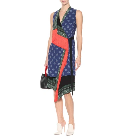 Shop Altuzarra Bina Printed Cady Dress In Blue