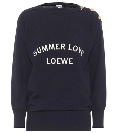 Shop Loewe Summer Love Wool-blend Sweater
