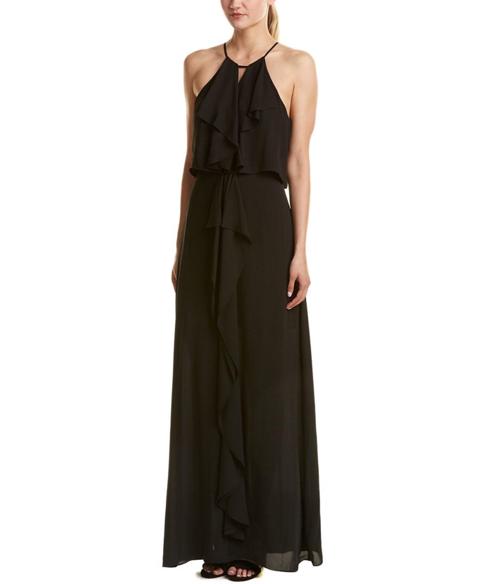 bcbg ruffle maxi dress