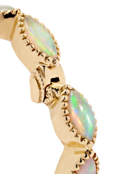 Shop Maria Tash Eternity 6.5mm 14-karat Gold Opal Earring