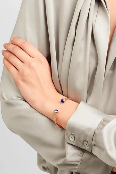 Shop Piaget Possession 18-karat Rose Gold, Lapis Lazuli And Diamond Cuff