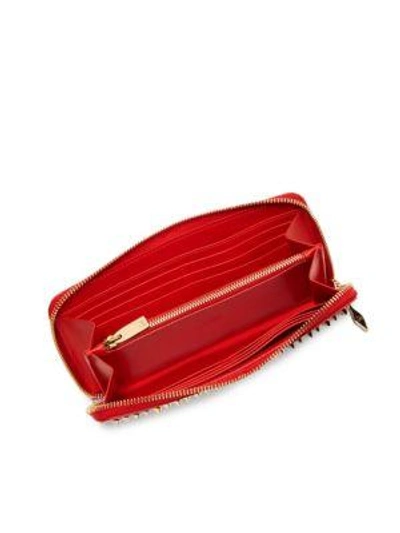 Shop Christian Louboutin Panettone Suede Continental Wallet In Multi