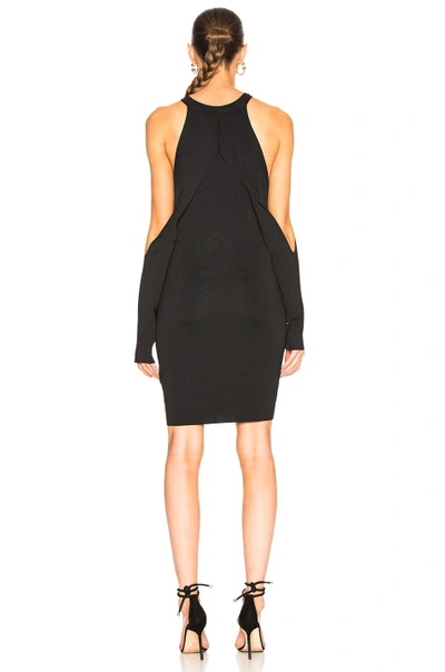 Shop Dion Lee Sleeve Release Dress In Black