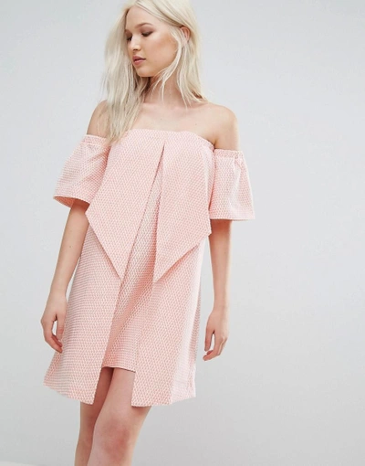 Shop N12h Valley Origami Dress - Pink