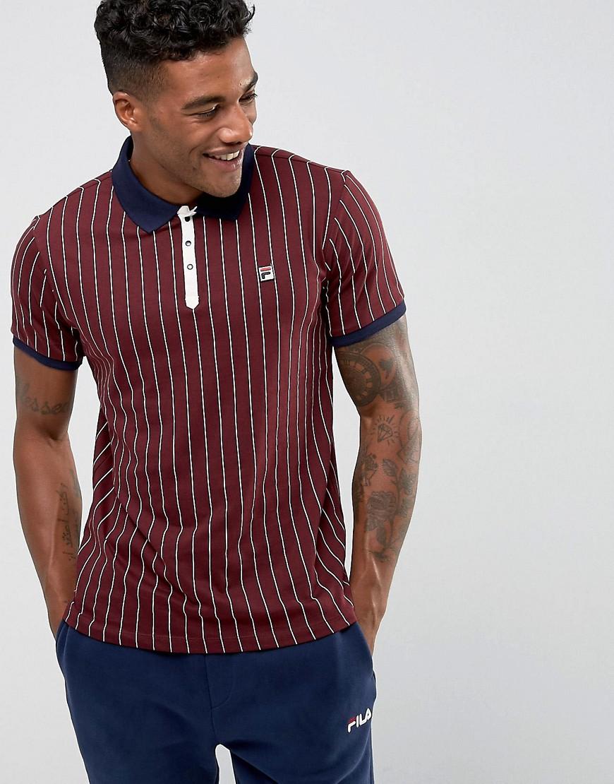 fila bb1 striped polo shirt
