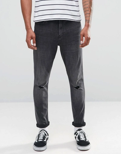 CHEAP MONDAY DROPPED TAPERED JEANS SHADOW - GRAY 0356915 DROPPED