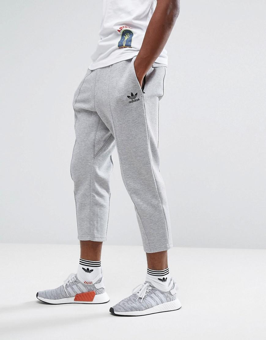 Adidas Originals Chicago Pack Cropped Pintuck Jogger In Gray Bk0555 - Gray  | ModeSens
