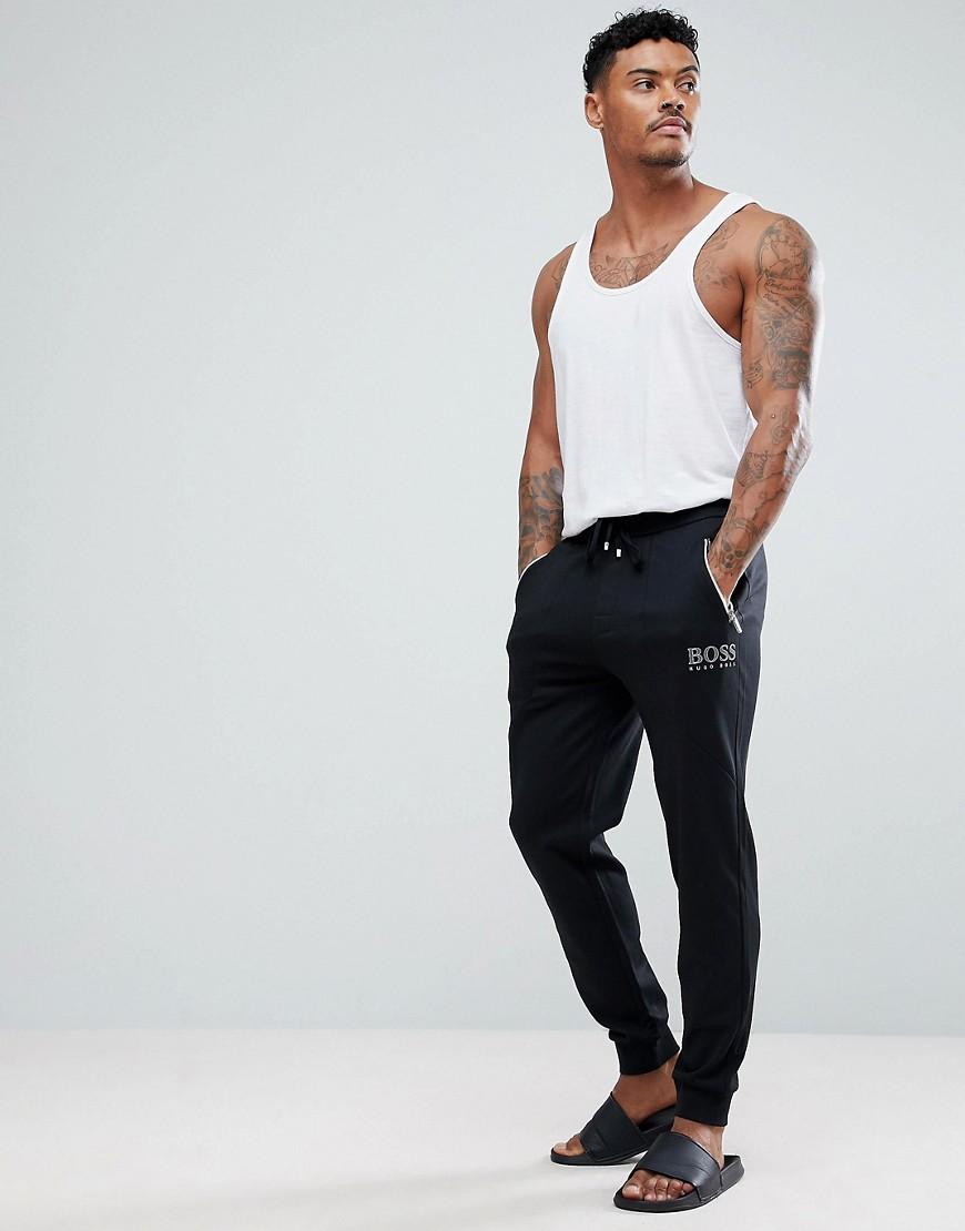 Hugo Boss Tracksuit Joggers With Cuffed Ankle In Regular Fit - Black | ModeSens