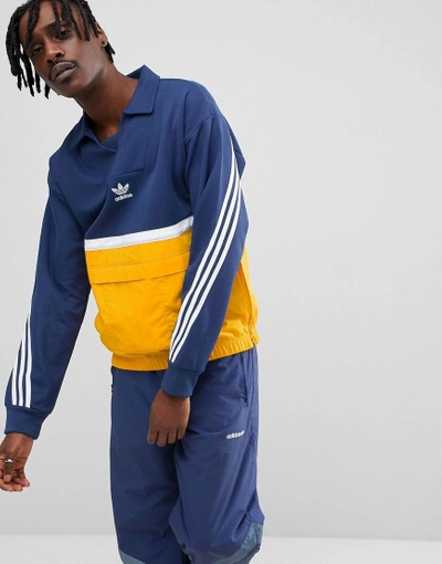 Adidas Originals Nova Pullover Track Jacket In Navy Ce4811 Navy ModeSens