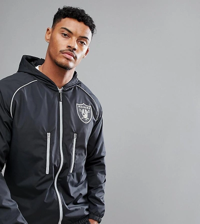 Las Vegas Raiders Majestic Team Tech Track Jacket - Black