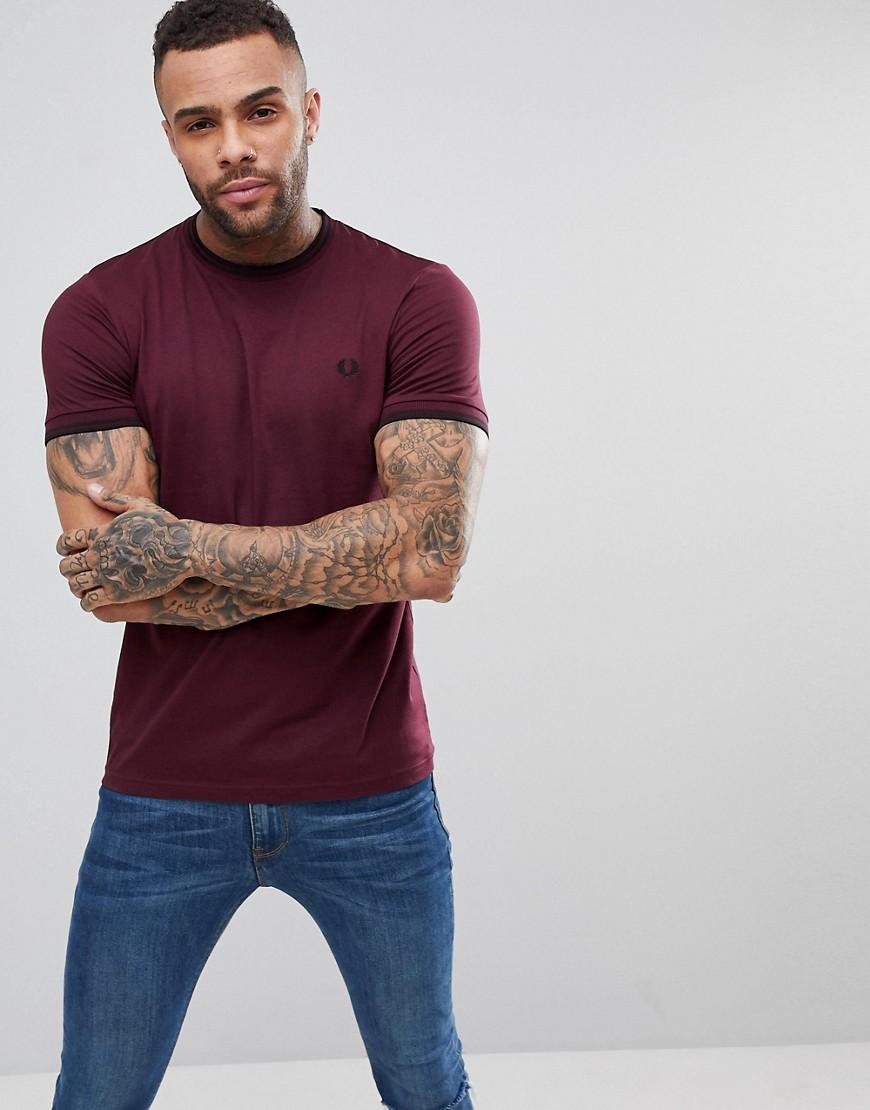 fred perry tipped ringer t shirt
