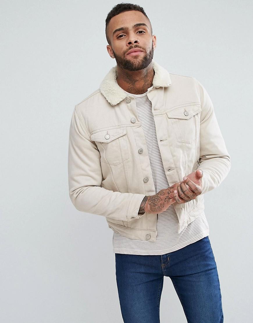 new look white denim jacket