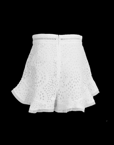 Shop Zimmermann Lovelorn Flutter Short In Ivory