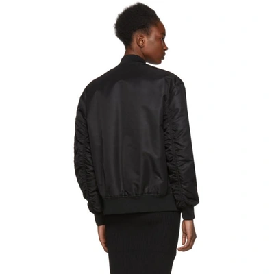 Shop Mcq By Alexander Mcqueen Mcq Alexander Mcqueen Black Patches Ma-1 Bomber Jacket In 1000 Black