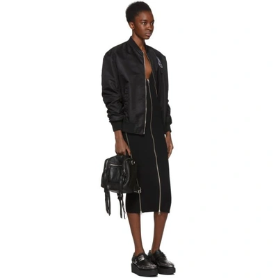 Shop Mcq By Alexander Mcqueen Mcq Alexander Mcqueen Black Patches Ma-1 Bomber Jacket In 1000 Black