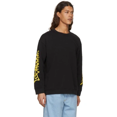 Shop Adaptation Black Saber Sweatshirt In Black Gold