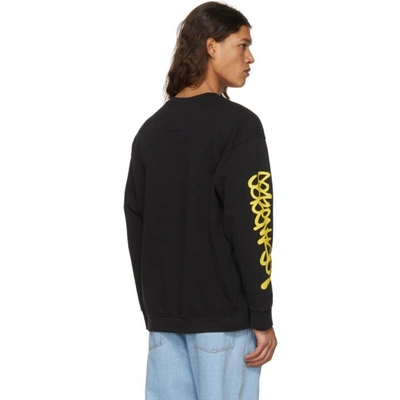 Shop Adaptation Black Saber Sweatshirt In Black Gold