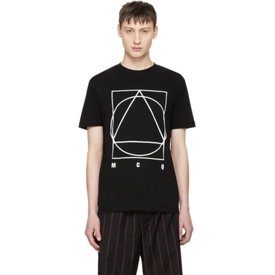 Shop Mcq By Alexander Mcqueen Mcq Alexander Mcqueen Black Glyph Icon T-shirt In 1000.black