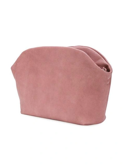 Shop Marsèll Inverted Front Pleat Shoulder Bag - Pink