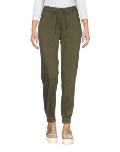 Shop Paige Denim Pants In Military Green