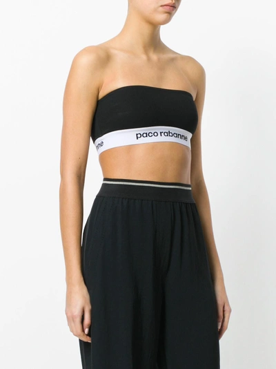 Shop Rabanne Branded Bandeau Top