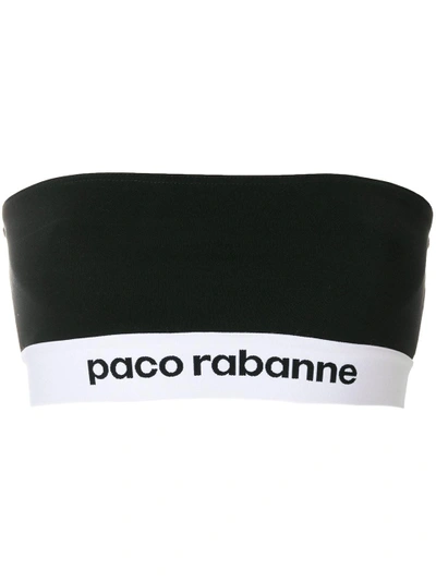 Shop Paco Rabanne Branded Bandeau Top