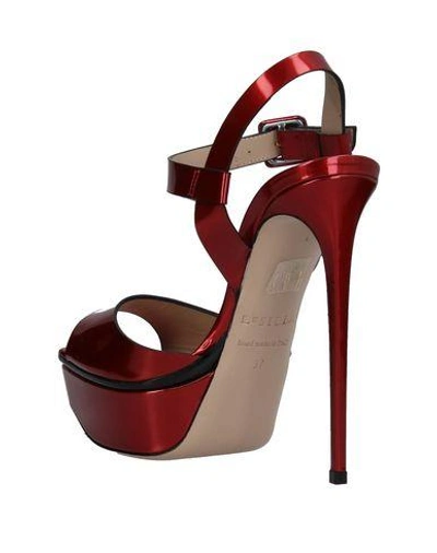Shop Le Silla Sandals In Red