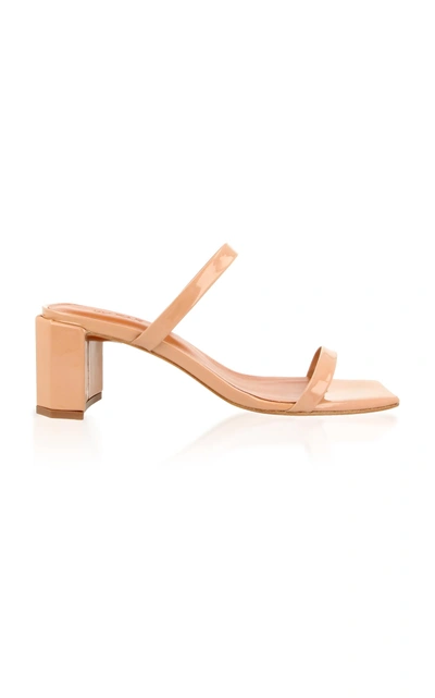 Shop By Far Tanya Patent Sandal In Neutral