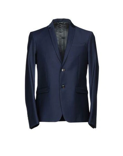 Shop Patrizia Pepe Suit Jackets In Dark Blue