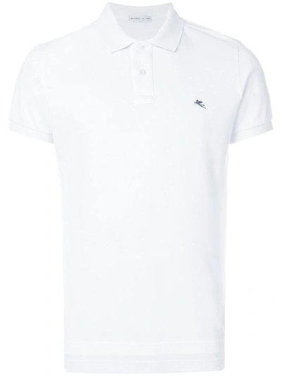 Shop Etro Short Sleeve Polo Shirt