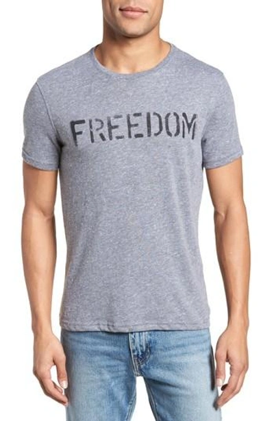 Shop John Varvatos Freedom Graphic T-shirt In Hematite