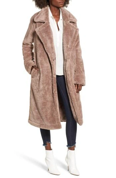 Shop Lovers & Friends Teddy Faux Fur Coat In Rival