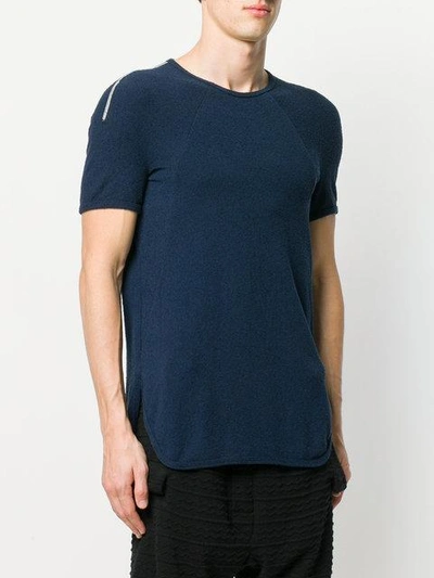 Shop Bernhard Willhelm Raglan Sleeve T-shirt In Blue