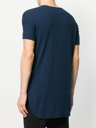 Shop Bernhard Willhelm Raglan Sleeve T-shirt In Blue