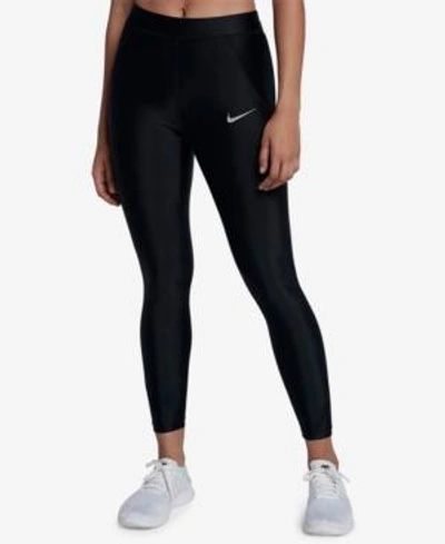 Shop Nike Power Speed Cropped Running Leggings In Black