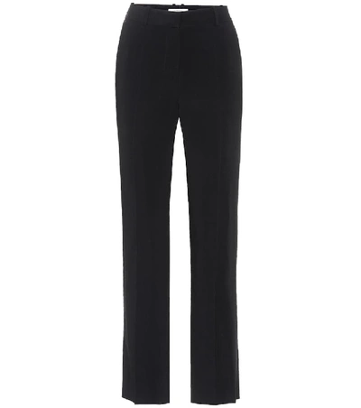 Shop Givenchy Crêpe Trousers In Black