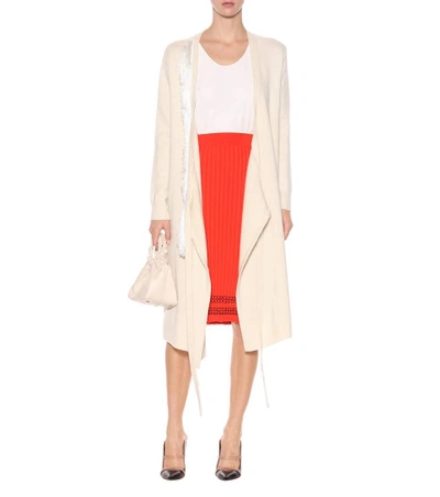 Shop Altuzarra Gwendolyn Knitted Skirt In Orange