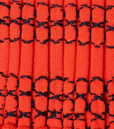Shop Altuzarra Gwendolyn Knitted Skirt In Orange