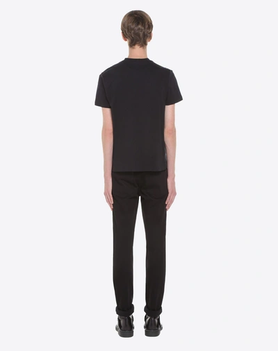 Shop Valentino Uomo Rockstud Untitled 5-pocket Jeans In Black